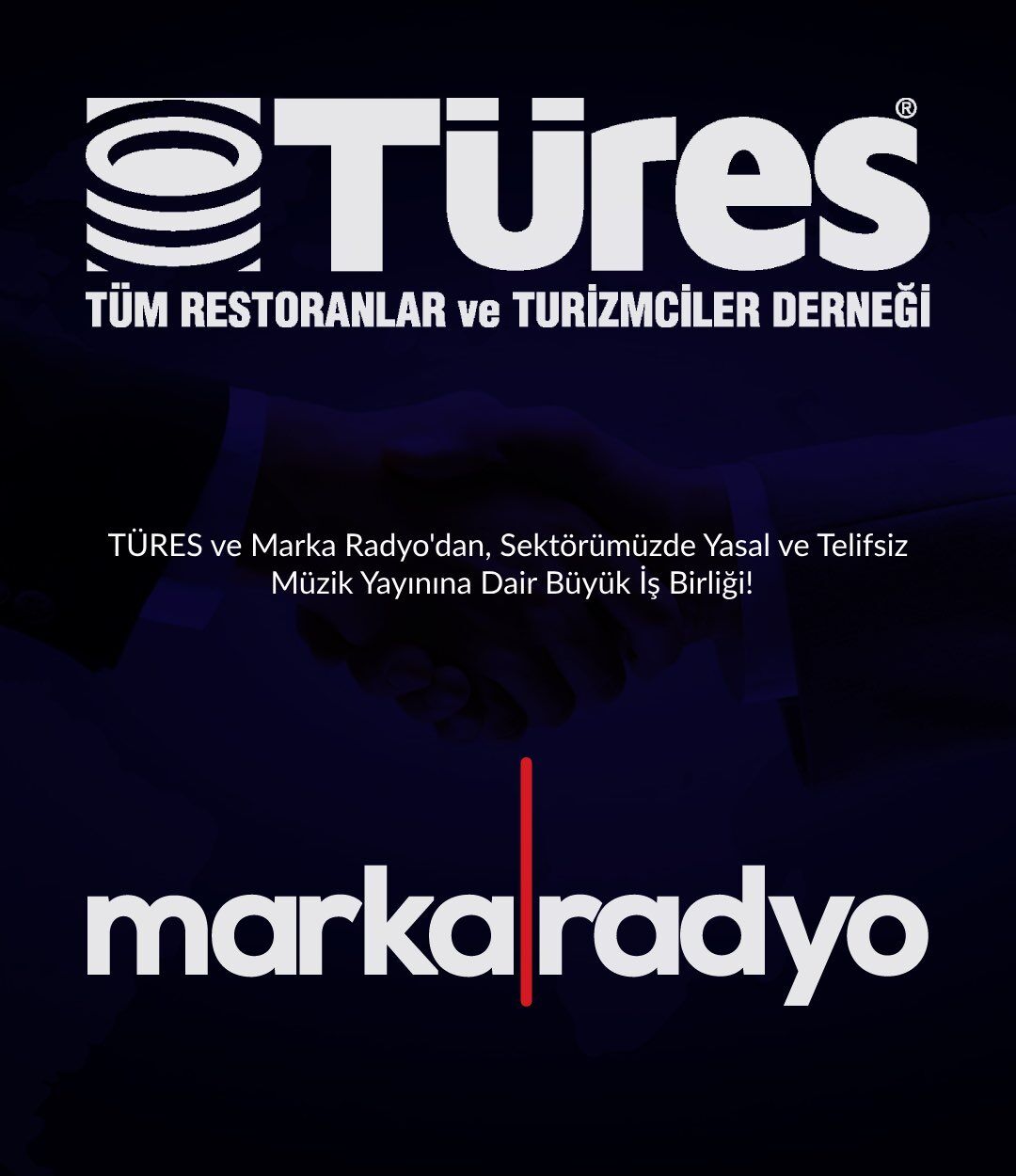 TÜRES ve Marka Radyo'dan Yasal ve Telifsiz Müzik İçin İş Birliği!