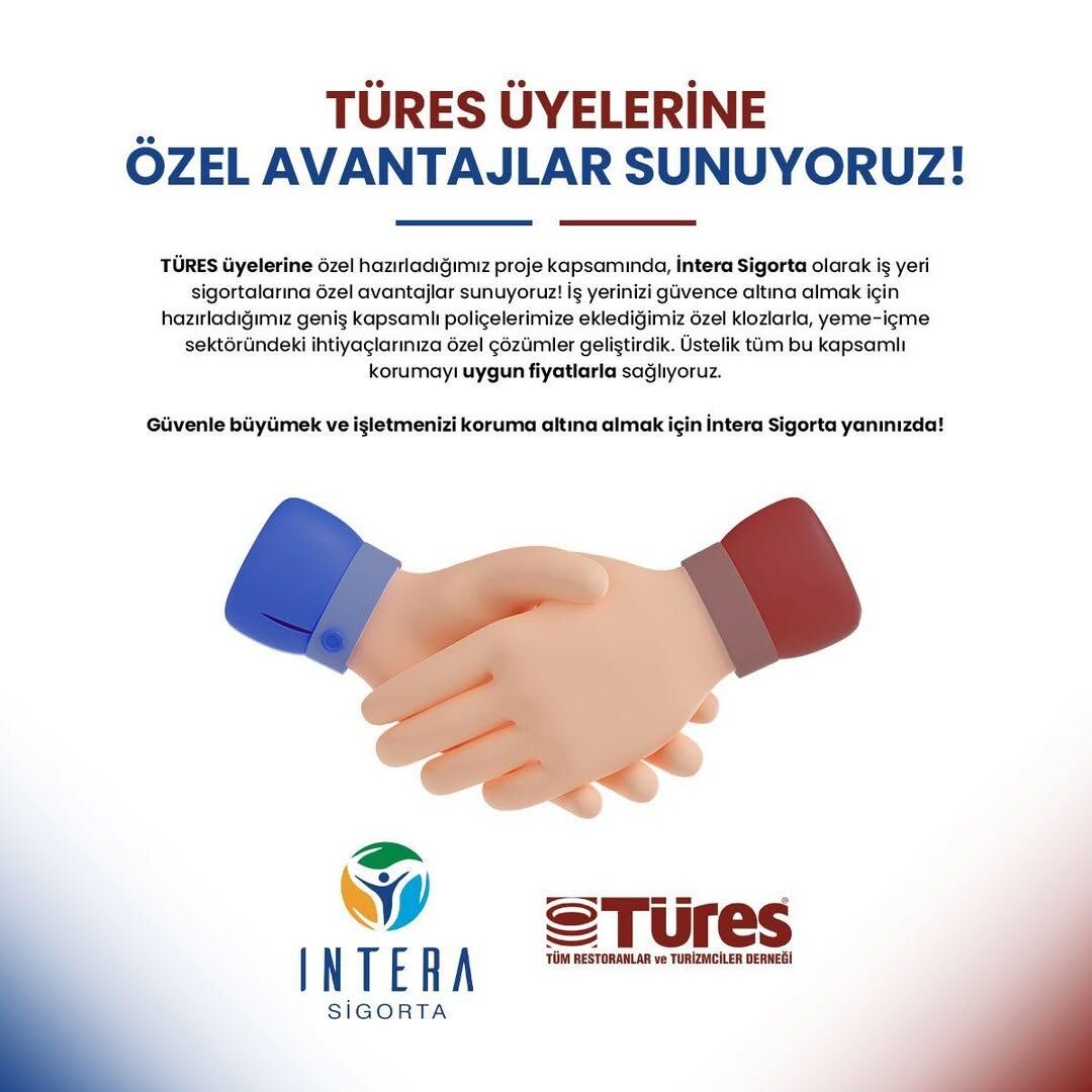 İntera Sigorta’dan TÜRES Üyelerine Özel Avantajlar