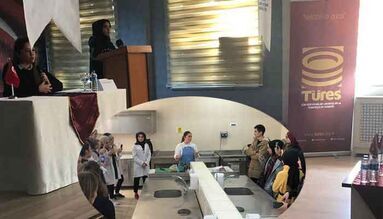 TÜRES Sivas şubesi Çiğdem Seferoğlu'nu öğrencilerle buluşturdu