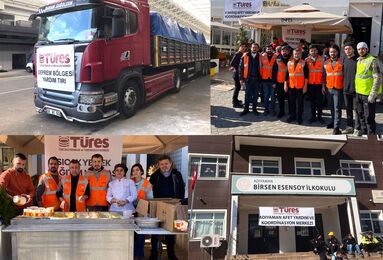TÜRES'ten Deprem Bölgesi'nde sıcak yemek ve çorba