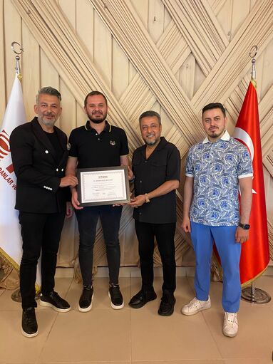 Mersin Şube Başkanımız Burak Babaoğlu'na İl Temsilcilik Belgesi'ni teslim ettik.