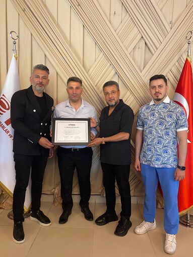 Kırklareli Şube Başkanımız Mustafa Görgülü'ye İl Temsilcilik Belgesi teslim edildi