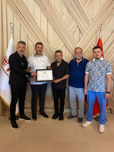 Şanlıurfa Şube Başkanımız Mustafa Paf'a İl Temsilcilik Belgesi takdim edildi