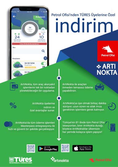 TÜRES üyeleri Petrol Ofisi'nden avantajlı fiyatlarla akaryakıt alıyor