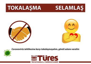 Koronavirüs için örnek sticker