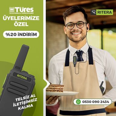 Ritera Telsiz’den TÜRES üyelerine özel %20 İndirim
